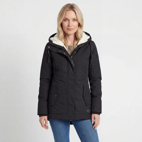 Abrigo Acolchado Impermeable con Capucha y Forro Polar 1