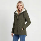 Abrigo Acolchado Impermeable con Capucha y Forro Polar 2