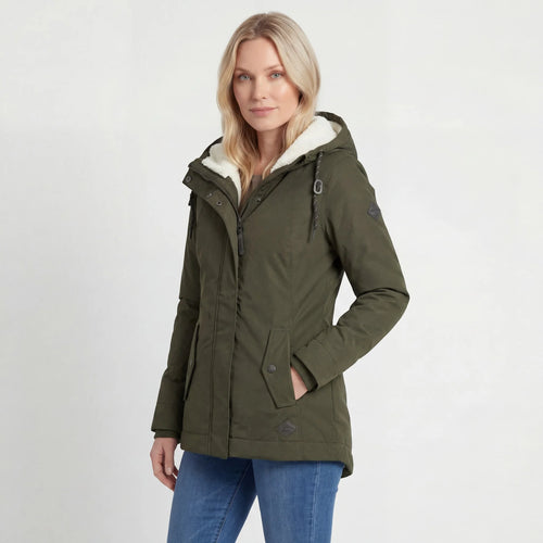 Abrigo Acolchado Impermeable con Capucha y Forro Polar 2