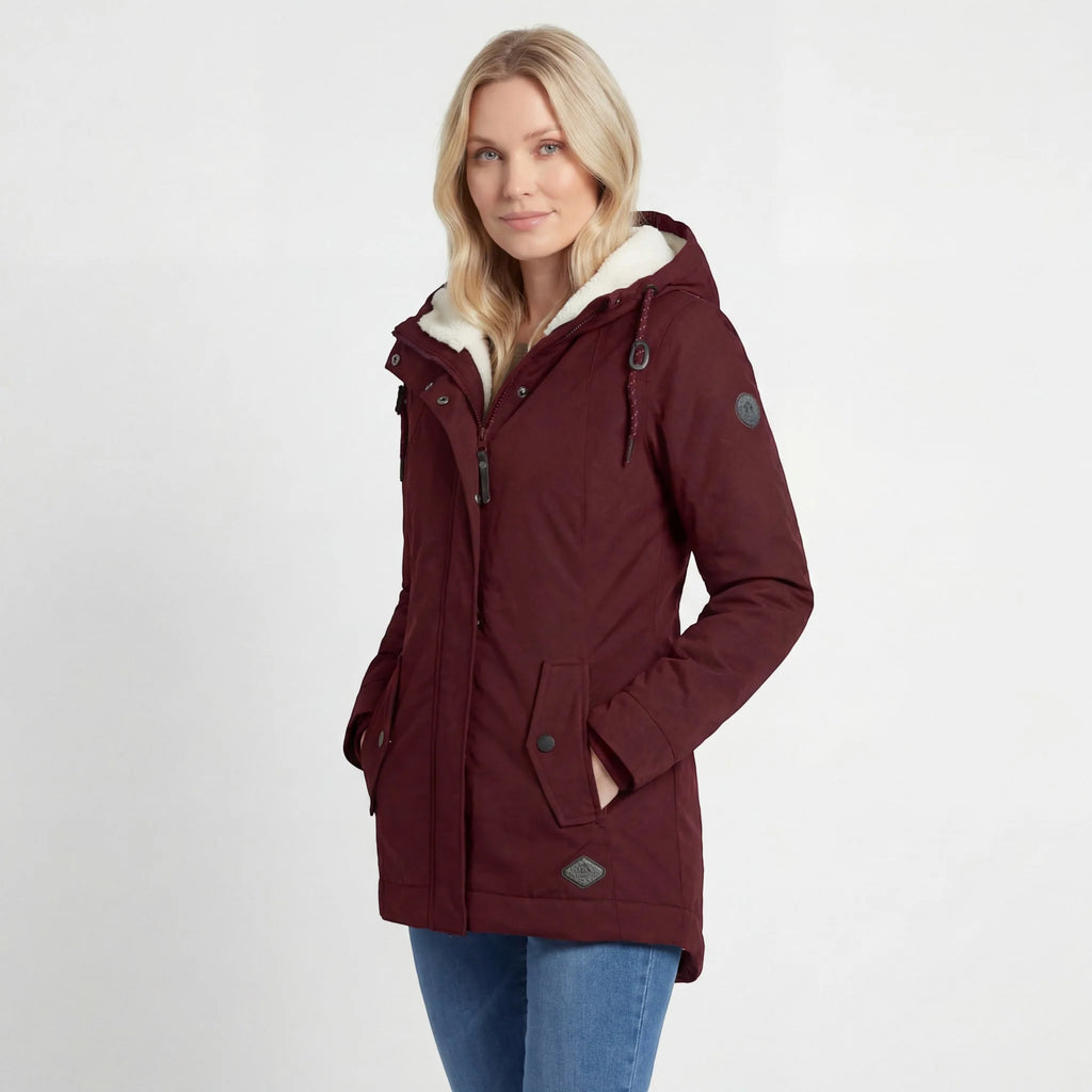 Abrigo Acolchado Impermeable con Capucha y Forro Polar 4