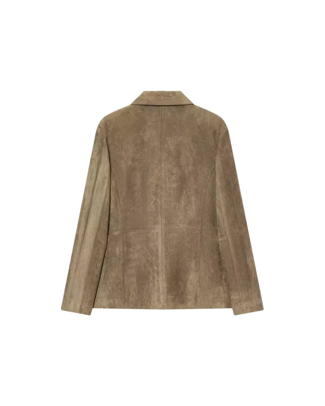 Blazer Cruzado de Efecto Ante con Solapas 4