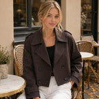 Blazer de Doble Botonadura para Mujer con Corte Moderno 2
