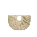 Bolso Media Luna de Fibra Natural con Asa Amplia 5