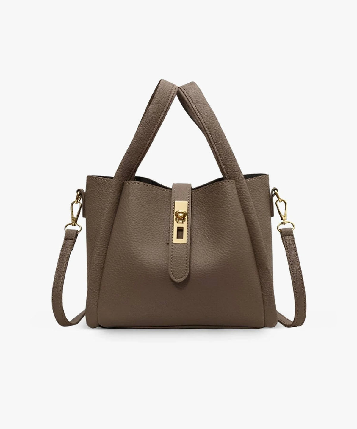 Bolso Vintage de Cuero Sintético con Asa y Correa Ajustable 4