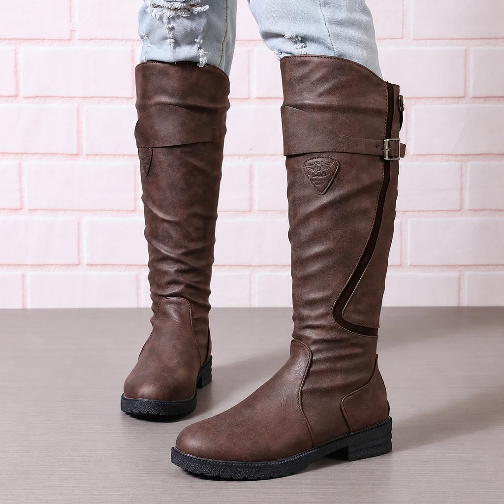 Botas Altas con Suela Antideslizante y Hebilla Decorativa 0