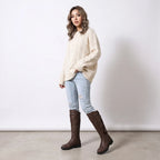 Botas Altas con Suela Antideslizante y Hebilla Decorativa 1