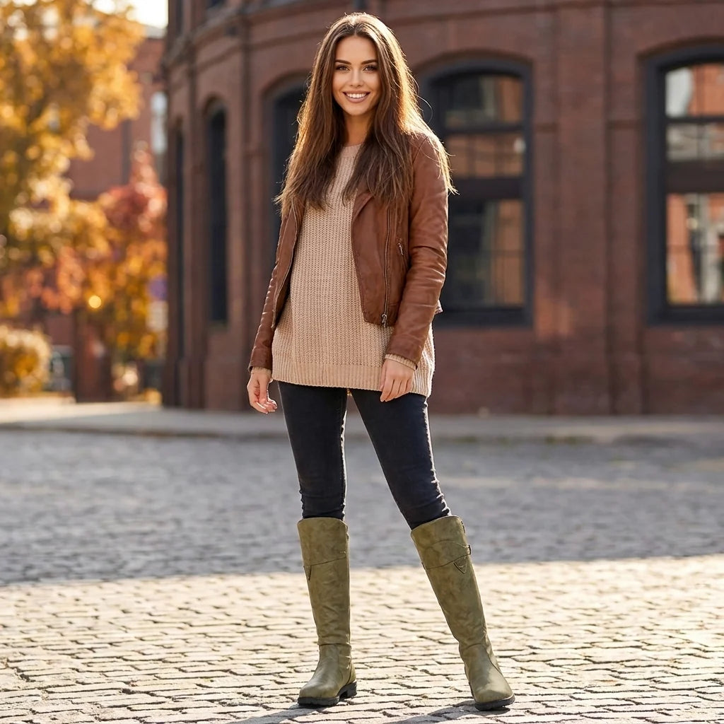 Botas Altas con Suela Antideslizante y Hebilla Decorativa 8
