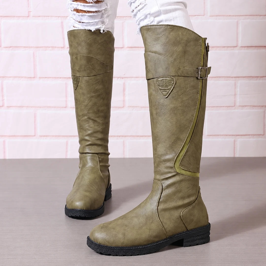 Botas Altas con Suela Antideslizante y Hebilla Decorativa 9