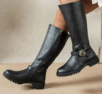 Botas Altas con Tacón Bajo y Hebilla Ajustable 0