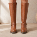 Botas Altas con Tacón Bajo y Hebilla Ajustable 2
