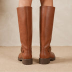 Botas Altas con Tacón Bajo y Hebilla Ajustable 3