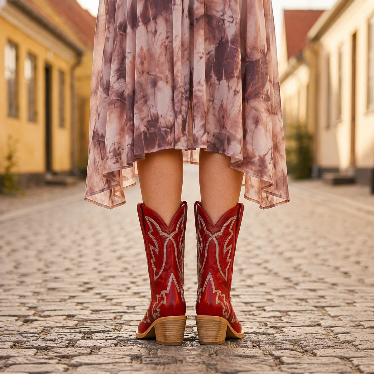 Botas Western para Mujer con Tacón de Bloque y Bordados 2