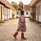 Botas Western para Mujer con Tacón de Bloque y Bordados 3