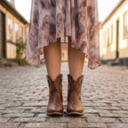 Botas Western para Mujer con Tacón de Bloque y Bordados 5