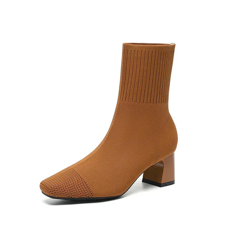 Botas de Punto con Suela Resistente 3