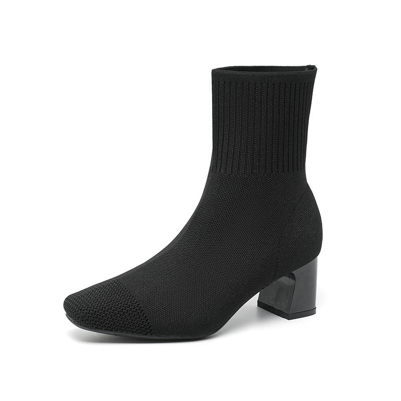 Botas de Punto con Suela Resistente 5