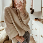 Cárdigan Oversize de Punto Suave con Botones y Corte Relajado 1