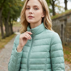 Chaqueta Acolchada Ligera con Cuello Alto y Cremallera 1
