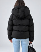 Chaqueta Acolchada Oversize con Capucha y Cremallera Frontal 2