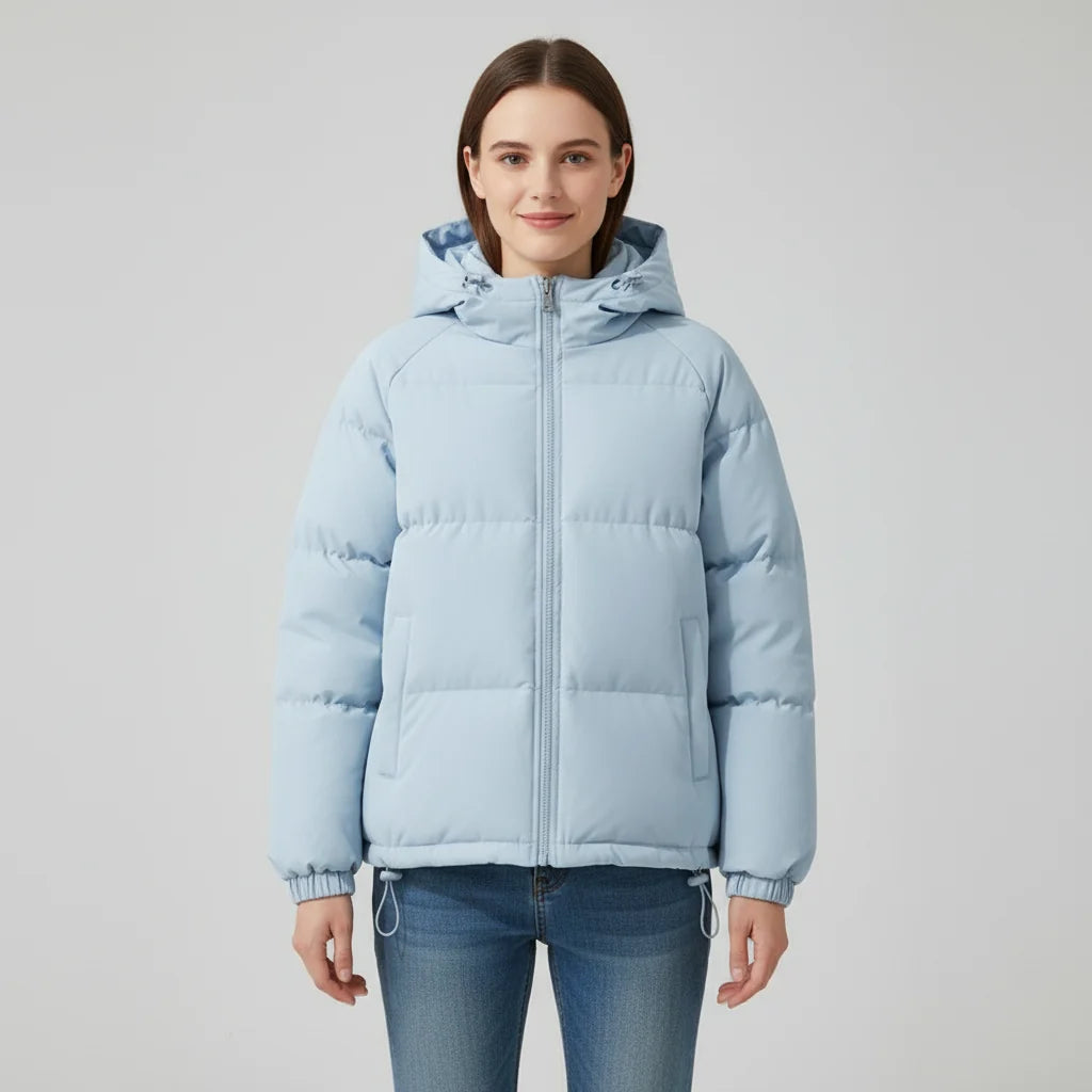 Chaqueta Acolchada de Invierno con Capucha y Forro Térmico 1