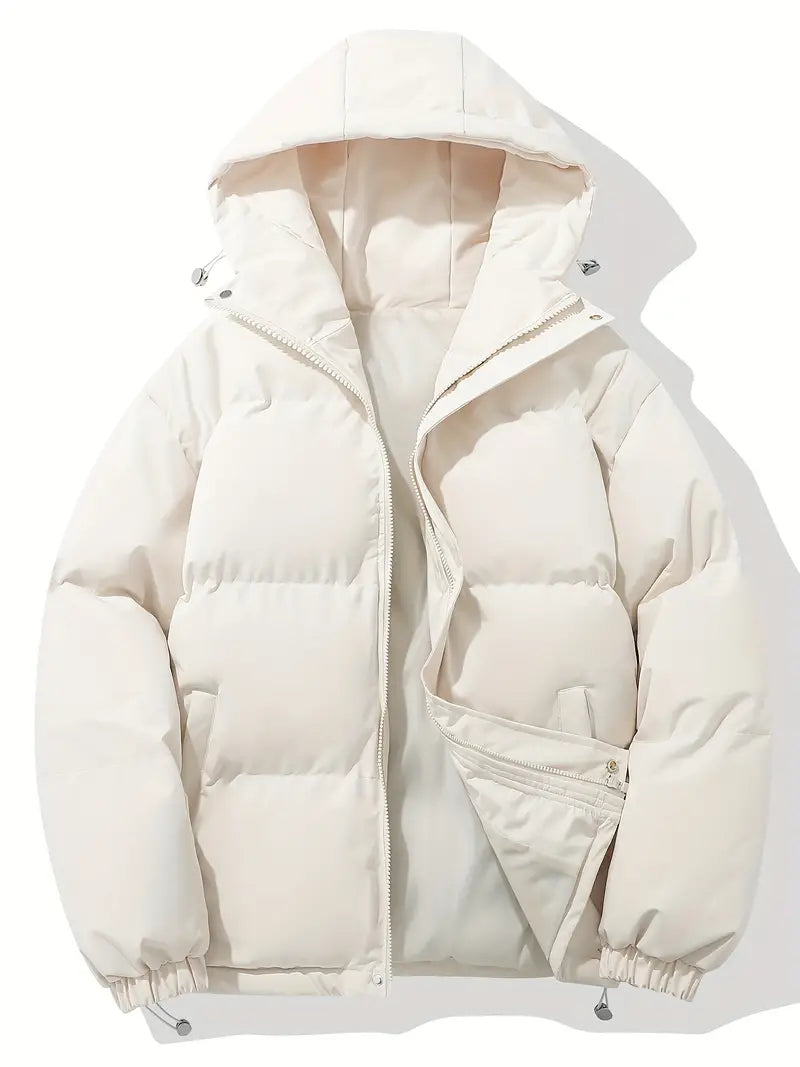 Chaqueta Acolchada de Invierno con Capucha y Forro Térmico 10