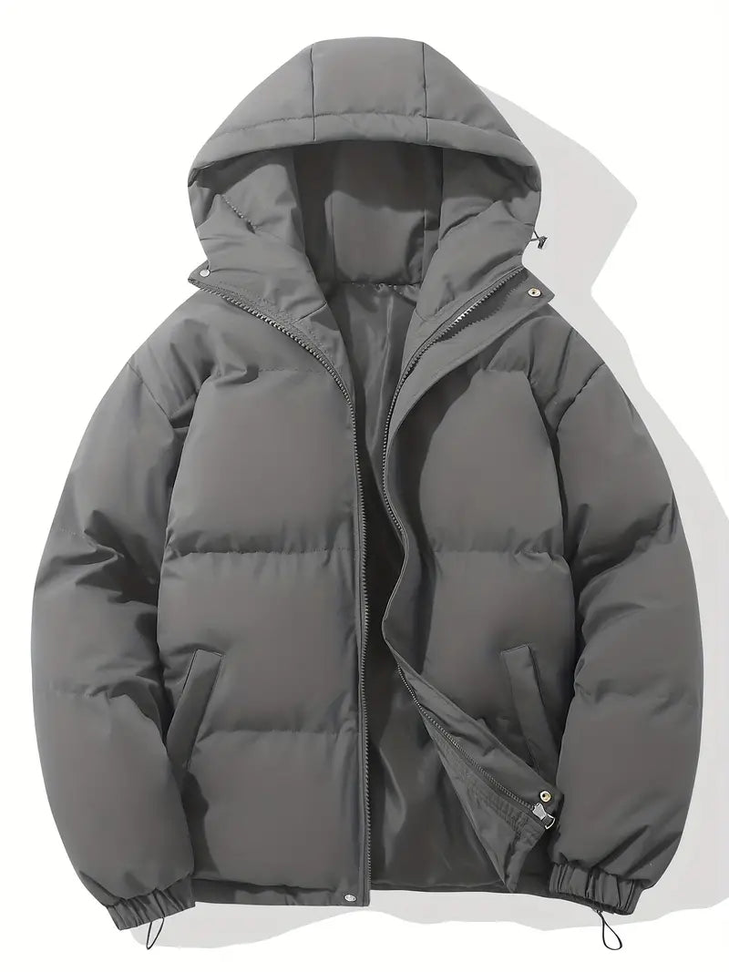 Chaqueta Acolchada de Invierno con Capucha y Forro Térmico 12