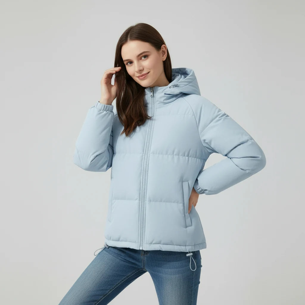 Chaqueta Acolchada de Invierno con Capucha y Forro Térmico 4