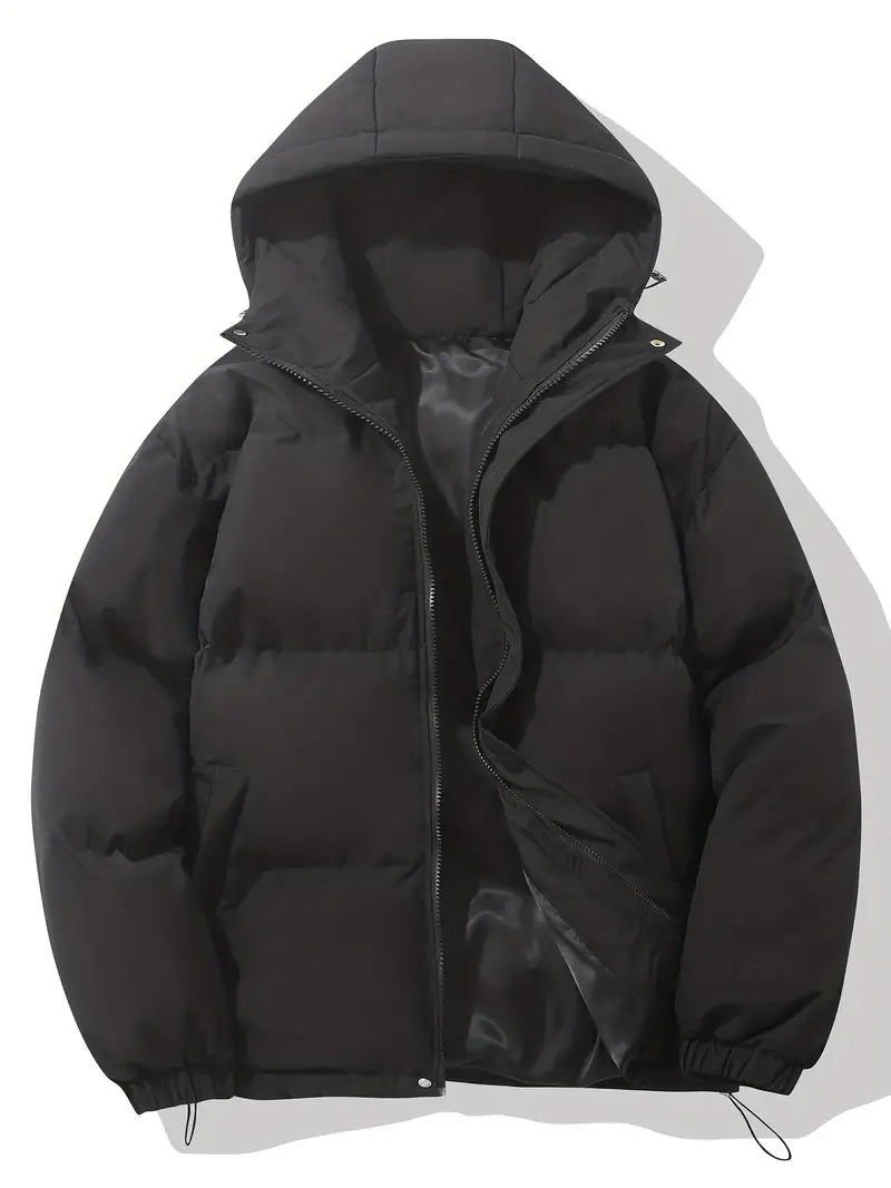 Chaqueta Acolchada de Invierno con Capucha y Forro Térmico 7