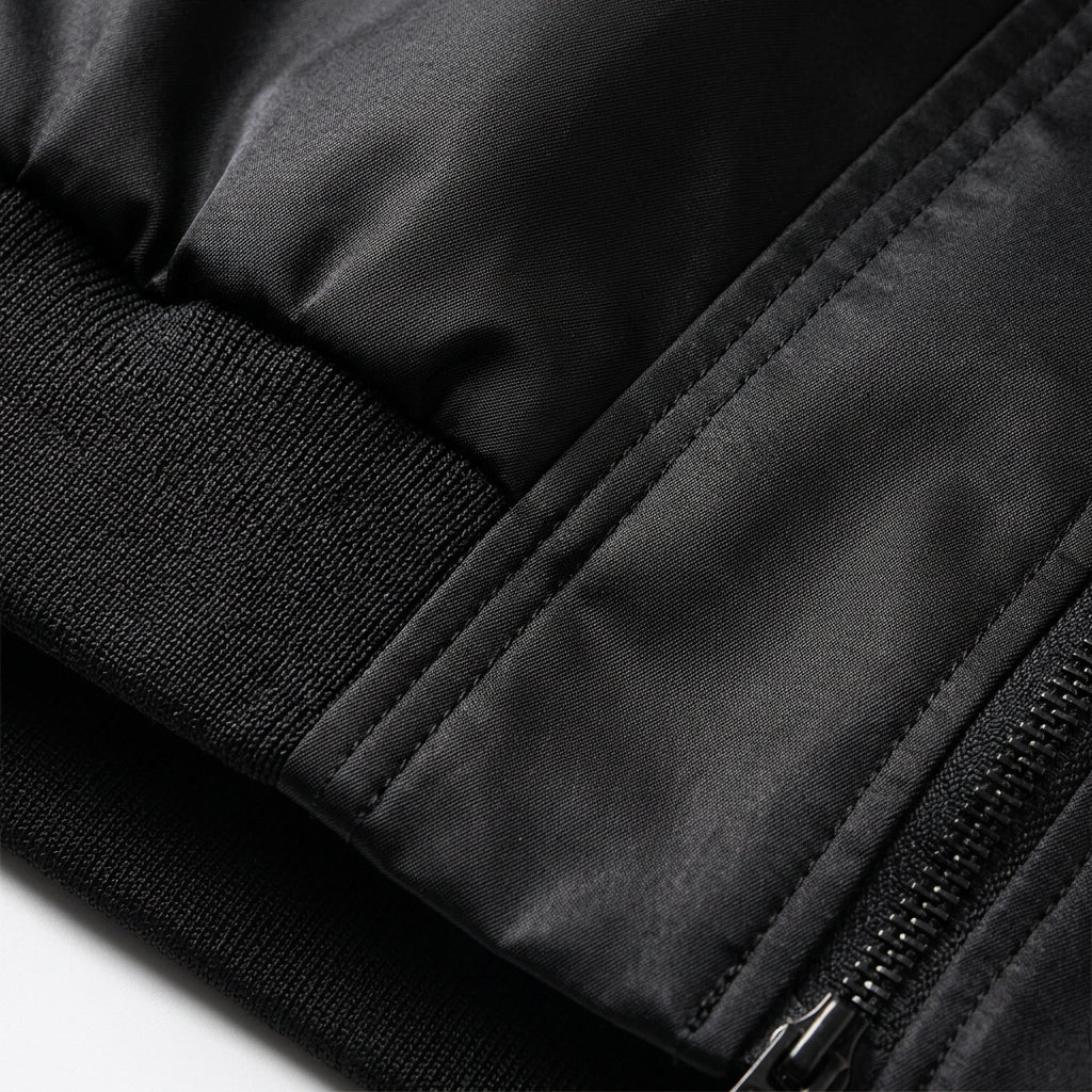 Chaqueta Bomber Extragrande de Mezcla de Algodón – Diseño Clásico y Cómodo 3