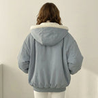 Chaqueta Bomber Reversible de Peluche con Capucha 1