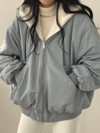 Chaqueta Bomber Reversible de Peluche con Capucha 3