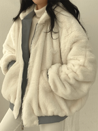 Chaqueta Bomber Reversible de Peluche con Capucha 6