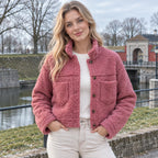 Chaqueta Casual con Grandes Bolsillos y Corte Relajado 0