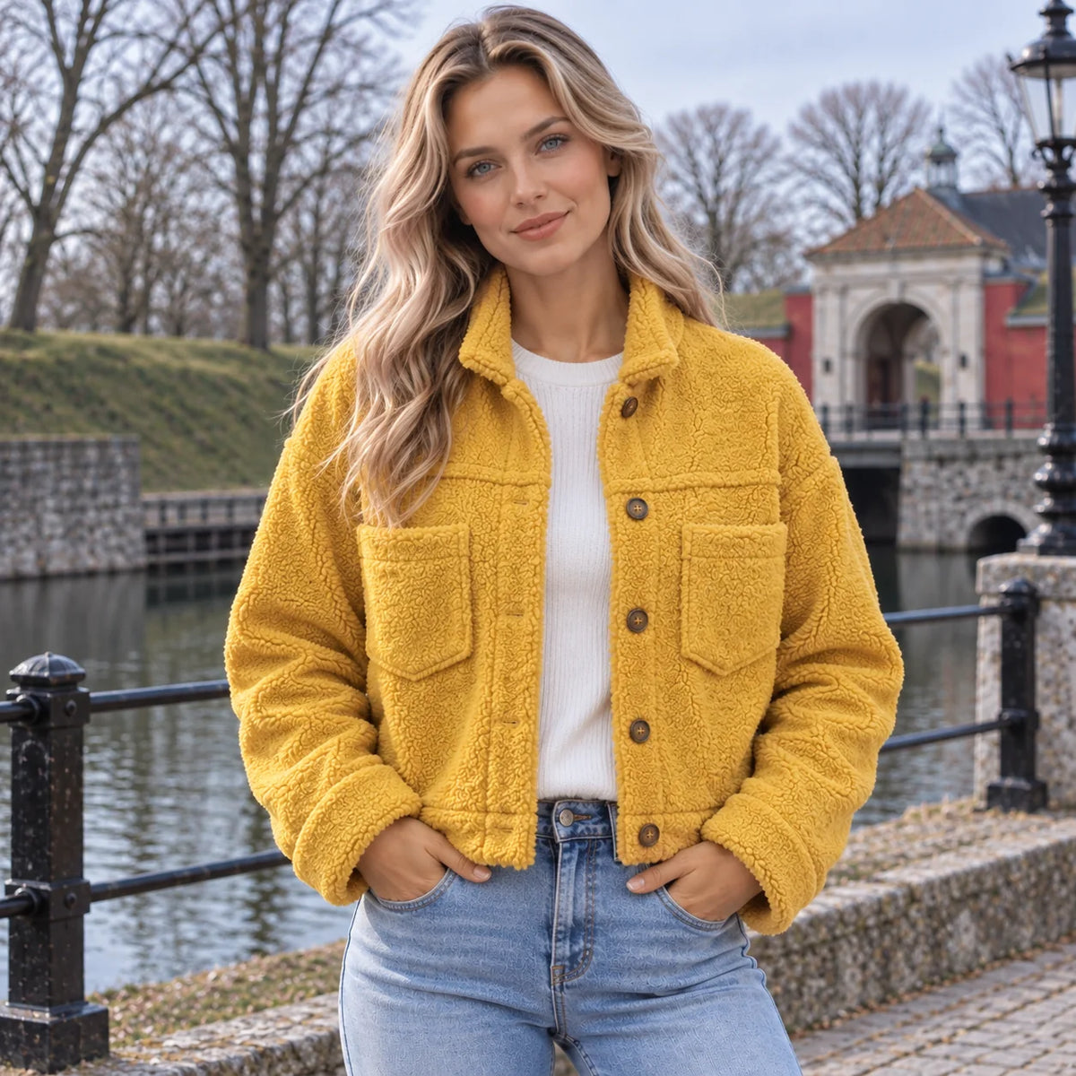 Chaqueta Casual con Grandes Bolsillos y Corte Relajado 2