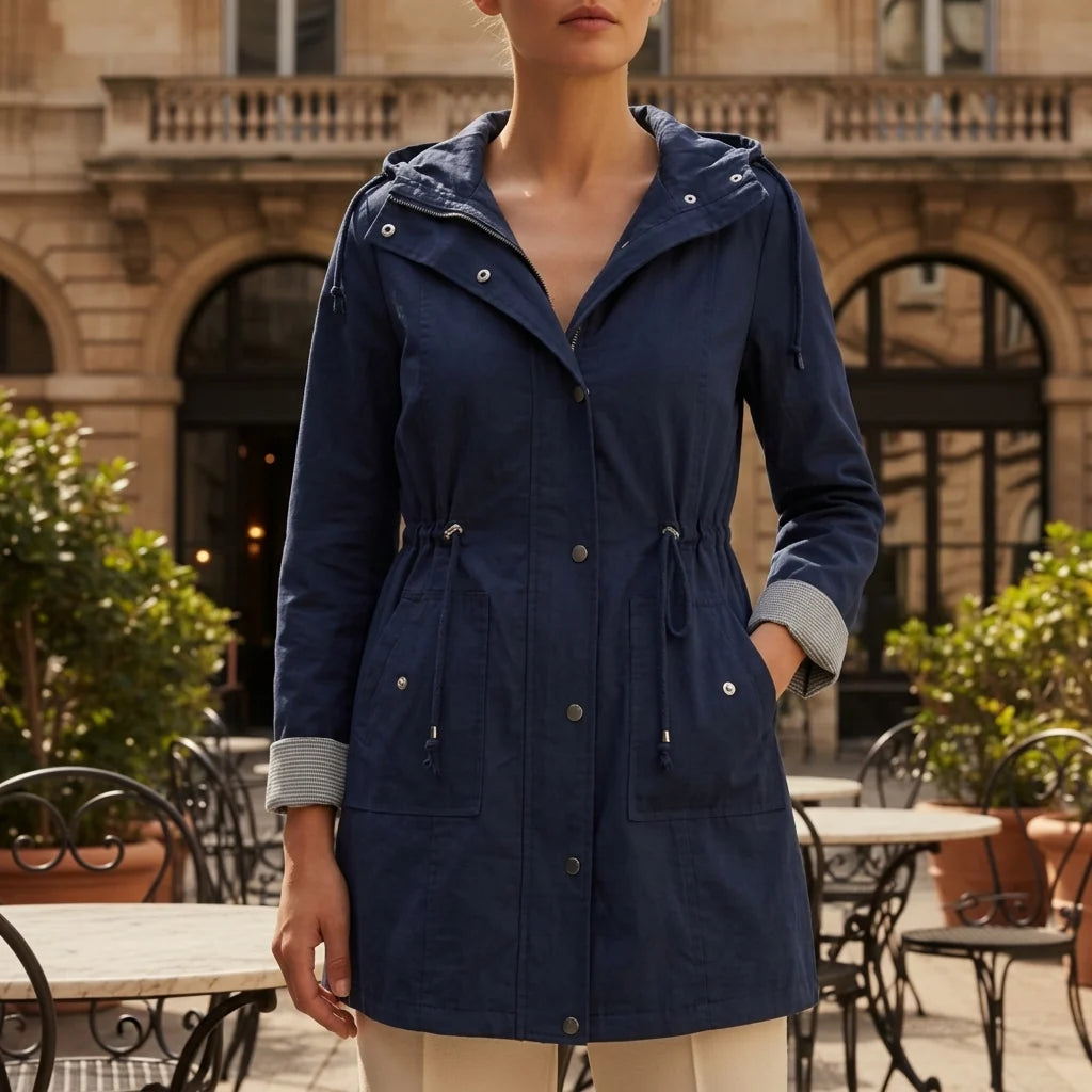 Chaqueta Cortavientos con Capucha en Poliéster Impermeable y Ligera 3