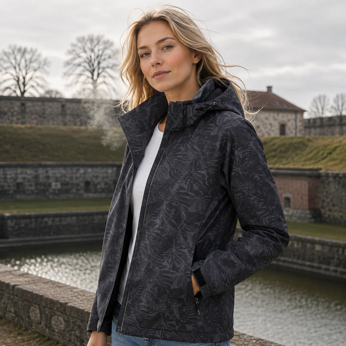 Chaqueta Impermeable para Hombre con Capucha 0