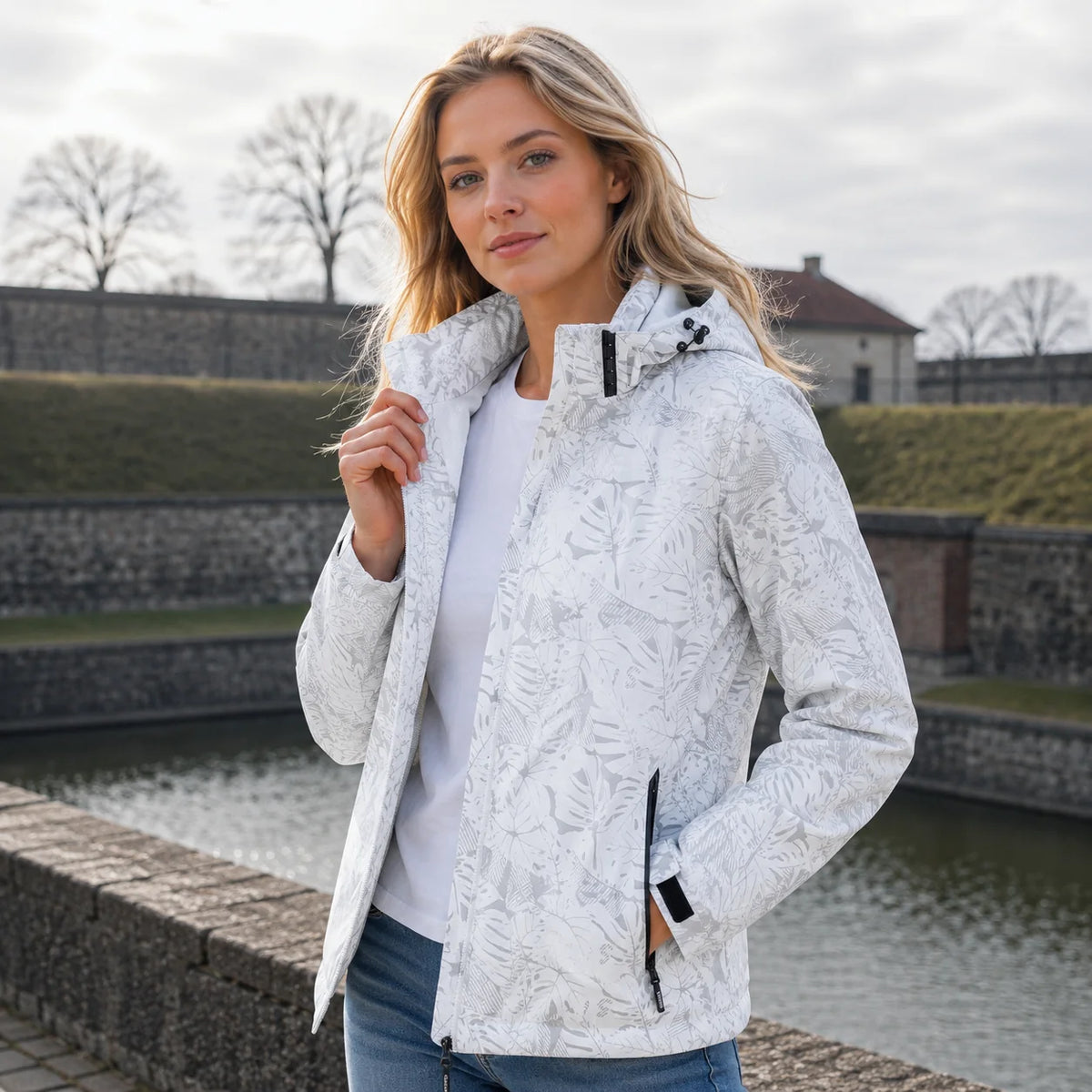 Chaqueta Impermeable para Hombre con Capucha 5