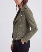 Chaqueta Motera Corta con Cremallera y Cuello de Solapa 3