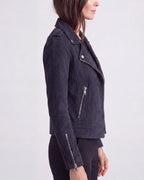 Chaqueta Motera Corta con Cremallera y Cuello de Solapa 7