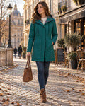Chaqueta Softshell con Capucha, Forro Micropolar y Cintura Ajustable 0