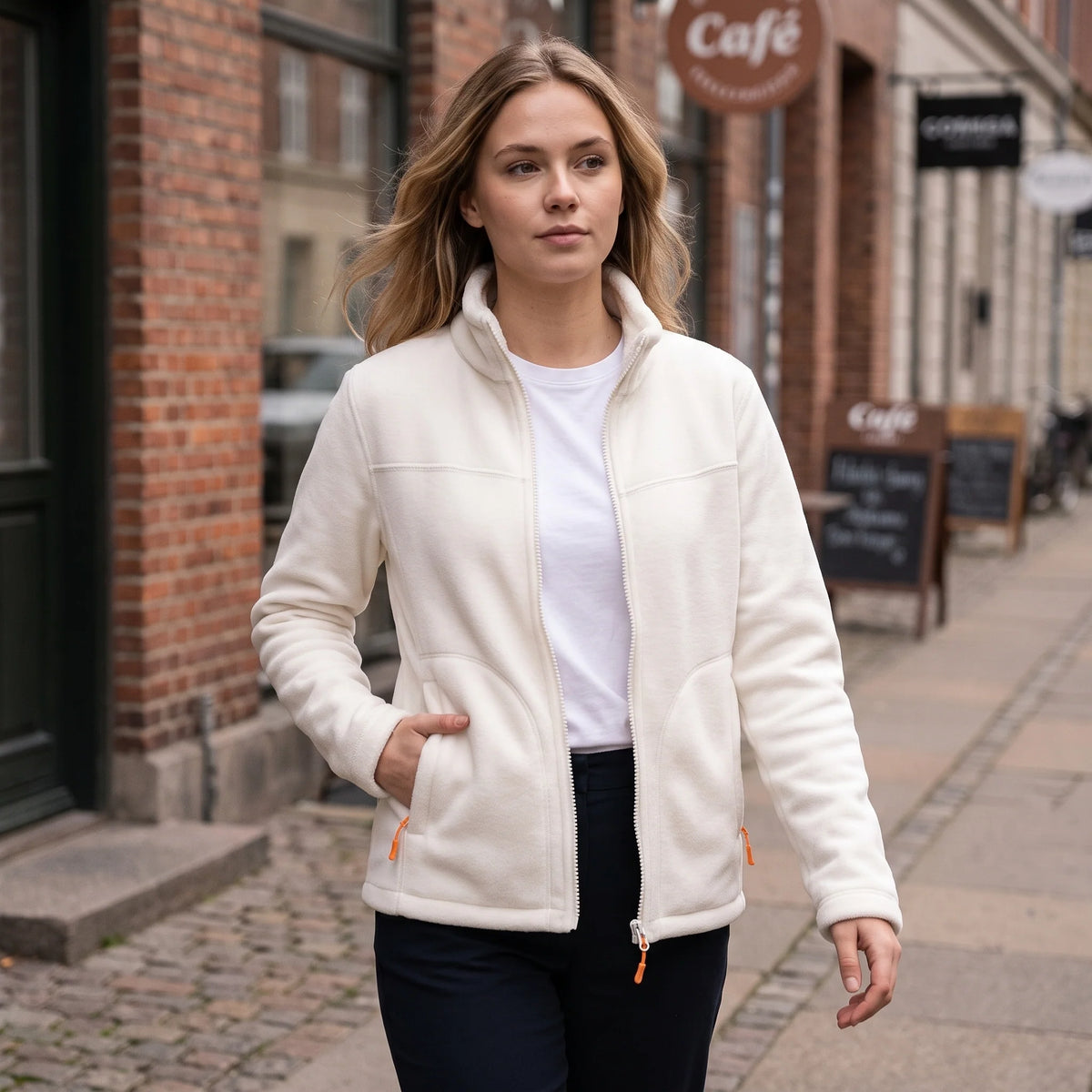 Chaqueta Térmica de Forro Polar con Cuello Alto y Bolsillos 4