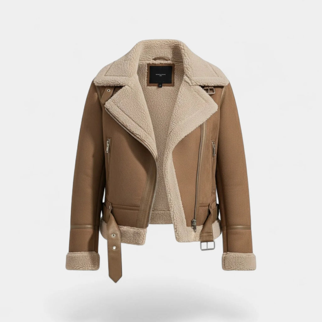 Chaqueta de Ante con Corte Estructurado y Forro Polar 2