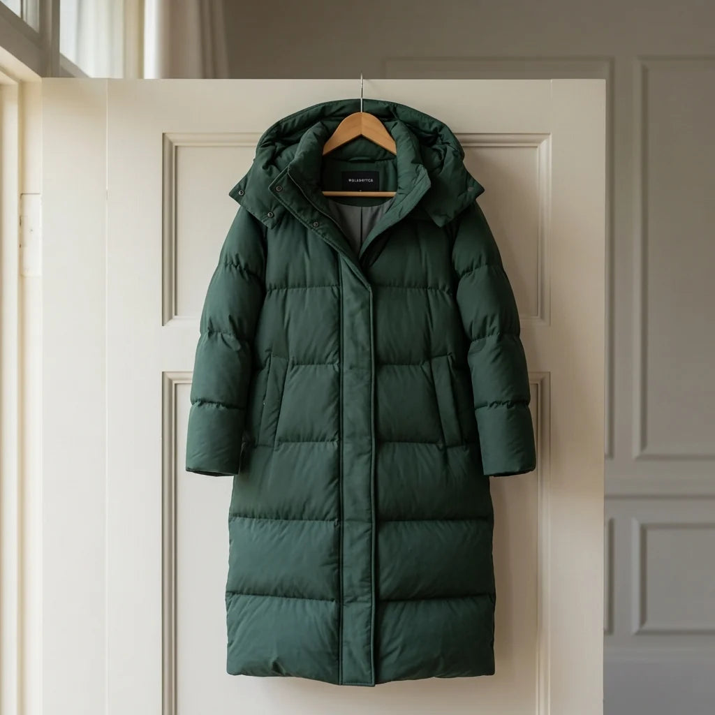Chaqueta de Invierno Acolchada Larga con Capucha para Hombre y Mujer 1