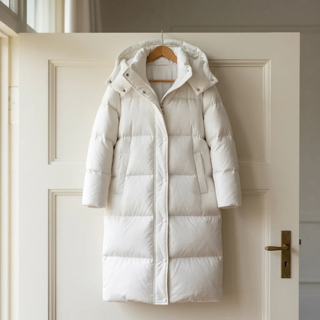 Chaqueta de Invierno Acolchada Larga con Capucha para Hombre y Mujer 3