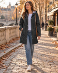 Chubasquero Impermeable con Capucha y Cintura Ajustable 0