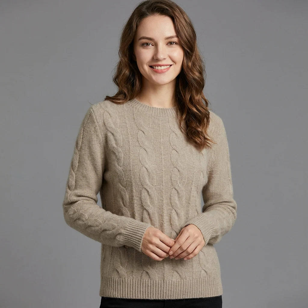 Jersey Oversize de Punto Trenzado con Mezcla de Lana 2