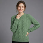 Jersey Oversize de Punto Trenzado con Mezcla de Lana 4