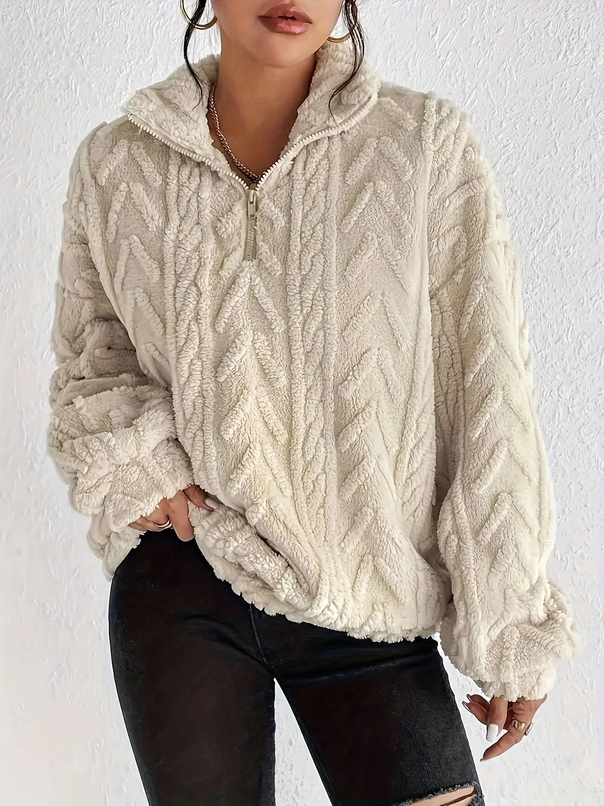 Jersey Polar con Cuello Alto y Cremallera 2