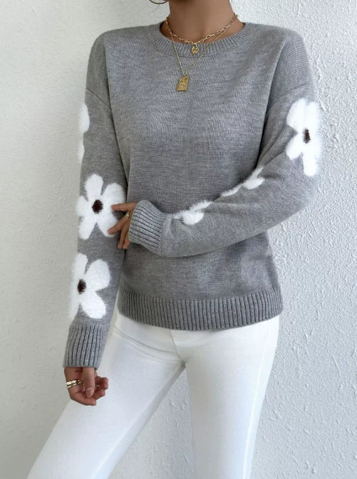 Jersey de Punto Floral 4
