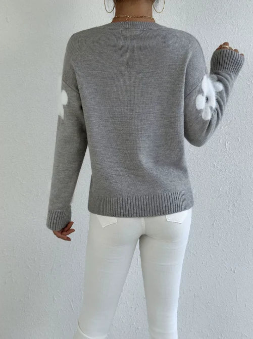 Jersey de Punto Floral 5
